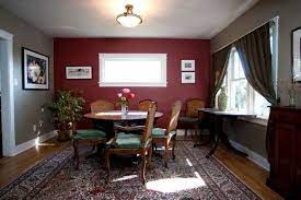 How to decorate a dining room with 2018 furniture reviews, wall decor styles, best color scheme combinations and 3d room design software tools. 15 Introducing Burgundy Colored Walls Pecansthomedecor Burgundy Living Room Maroon Living Room Living Dining Room