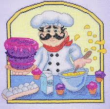 Love coffee and cross stitch pattern a freebie cross stitch pattern was on the agenda, so here it is. Baker Chef Cross Stitch Pattern By Cross Stitching Art