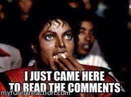 Im Just Here To Read The Comments Home Facebook