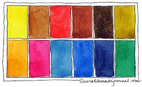 12 Color Watercolor Palette Scratchmade Journal