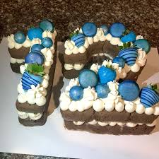 I made this number 3 cake with chocolate joconde, raspberry buttercream, and some fun toppings. Blue Themed Number 12 Cake Chocolate Tres Leches With A Whipped Cream Frosting And Topped With Truffles Macaroo Number Birthday Cakes Strawberry Cakes Cake