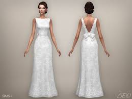 Beo Creations Wedding Dress Ellie S4 Sims 4 Wedding Dress Sims 4 Dresses Sims 4