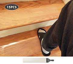 This utility peel and stick stair tread have commercial fibers made to last and each stair tread is backed with contract grade peel & stick adhesive that will add support and serviceability to your steps. 15 Pack 4x 24 Non Slip Stair Tread Anti Slip Clear Tape Adhesive Stair Treads Non Slip Translucent Safety Stair Traction Stair Treads Diy House Updates Stairs