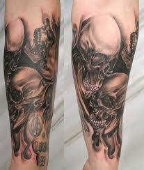 Skulls are intimidating, so of course they are chosen by people who want to 29. Men Skull Tattoos On Forearm Novocom Top