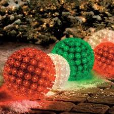 7 1 2 Battery Operated Starlight Sphere Outdoor Christmas Decorations Jingle All The Way Christmas Decorations