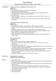 Victim Advocate Resume Samples Velvet Jobs