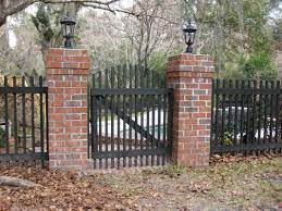 For the gate & installation i would use a local steel shop to handle that aspect. Gray Brick Fence Novocom Top