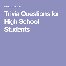 Aug 18, 2021 · hard trivia questions for kids. Trivia Questions For High School Students High School Students High School Short Stories High School