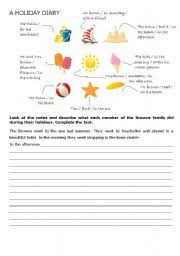a holiday diary esl worksheet by hknong
