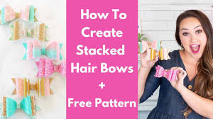 Download Girls French Hair Bow Tutorial Free Pattern