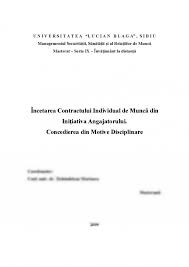Acesta se va semna de către cele două părți, iar datele vor fi indroduse în revisal cel târziu cu o zi înainte de începerea. Career Previously Tell Cadru Legal Incetare C I M Structura Scolara Dsgraphicsmumbai Com