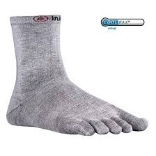 injinji injinji liner crew coolmax gray toe socks