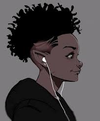 Animated Black Boy Cartoon Characters Anime Black Kid With Afro In 2020 Black Anime Characters Black Art Pictures Black Girl Art