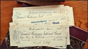 American Bank Check Vintage Cheque Assemblage Ephemera Etsy In 2020 Bank Check American Assemblage