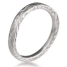 Antique Style Leaf Wedding Band Wedding Band Engraving Leaf Wedding Band Wedding Bands