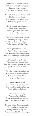 Free Printable Of An Inspiring Poem For The Moms Women In Our Life Meant To Be Given With A Corsage Encouragement Quotes Mom Poems Mothers Day Poems