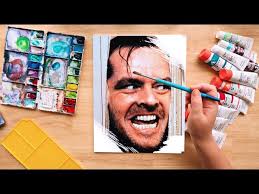 Painting The Shining. Horror movie paintings. 'Episode 1 The Shining'