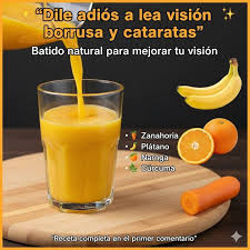👁️ BATIDO PARA LA VISTA BORROSA Si tu visión se ve nublada o borrosa, este  batido natural puede ayudarte a fortalecer la vista y mejorar la salud  ocular gracias a sus nutrientes