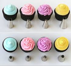 Different Nozzles For Different Types Of Cupcake Decorating Cupcake Cakes Cupcake Recipes Chocolate Recipes