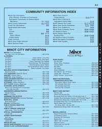 community information index minot city information