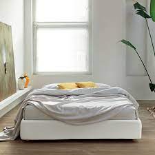 King bookcase headboard storage bed. Frame Minimal Bed Without Headboard White