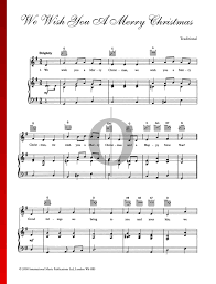 I'm don't entirely get your question but if i am understanding it correctly you have the clarinet sheet music for we wish you a merry christmas and would like to play it on the piano. We Wish You A Merry Christmas Noten Klavier Gesang Gitarre Pdf Download Streamen Oktav