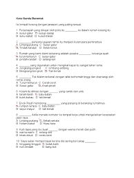Latihan soal pilihan ganda keperawatan. Soalan Kata Ganda Berentak Tahun 3