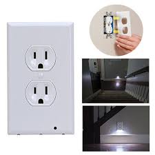 Plug Cover Led Light Sensor Night Angel Wall Outlet Face Hallway Bedroom 110v Home Garden Lamps Lighting Ceiling F Wall Outlets Light Sensor Led Lights
