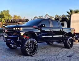 Black And Blue Tis Wheels Truck Performance Tis544 544bm Tiswheels Atdwheels Lifted Chevy Trucks Trucks Chevy Trucks