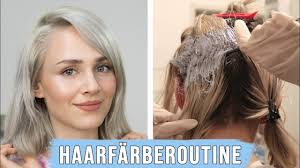 ansatze selbst blondieren und abmattieren kuhles blond silber zu hause farben youtube haare selber blondieren blondieren haare blondieren