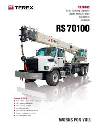 Rs 70100 Terex Cranes Pdf Catalogs Technical