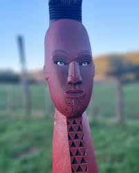 Kuia carved for TeKauae marae. Thankyou my niece Hannah Grace Robb and my  Aunty Meri Ormsby who helped out