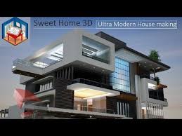 Ultra Modern House Designing In Sweet Home 3d Youtube In 2020 House Design Modern House Design Sweet Home Design