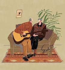 陪伴是最长情的告白 插画 插画习作 sue鱼里琳 原创作品 站酷 zcool naive illustration fine art drawing illustrators