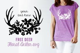 Download Free Deer Floral Antler Svg By Thehungryjpeg Thehungryjpeg Com