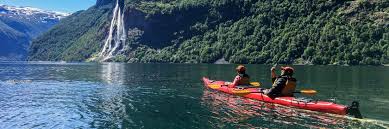 Guided Kayak Tour In Geiranger Seven Sister Waterfall