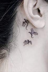 Beautiful butterfly tattoos with a constellation of stars. 20 Cute Behind The Ear Tattoos For Women In 2021 The Trend Spotter