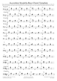 accordion stradella bass chord template sheet music for