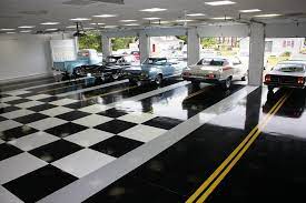 8 Easy And Affordable Garage Floor Options Garage Lighting Floor Design Floor Paint Design