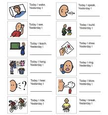 Fill The Blanks With The Correct Simple Past Form Of The Verb Used In The Examples In Pr Speech And Language Speech Language Therapy Irregular Past Tense Verbs