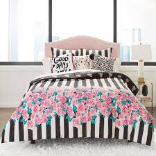 Betsey johnson apparel, outerwear, footwear, handbags, belts, fragrance, optical, jewelry and watches, umbrellas, stationary, bedding, fashion accessories and cold weather accessories, swimwear, luggage and intimate apparel are distributed in more than 2. Betsey Johnson Romantic Roses Cotton Comforter Set Overstock 28249907