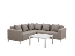 Leather sofa with 2 power recliners and 1 console, created for macy's $3,297.00 sale $2,099.00 5 Seater Garden Corner Sofa Set Beige Belize Beliani De