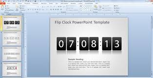 Free Flip Clock Powerpoint Template