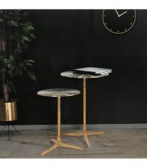 Revamp the look and overall vibe of your interior decoration and bring charm to your space with the aid of modern, elegant round gold side table at alibaba.com. Round Side Table Black And Gold Metal