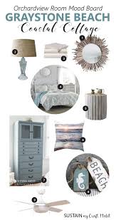 Instant children's bedroom decoration, it is so easy your child can do it. Graystone Beach Coastal Cottage Reno Orchardview Room Mood Board And Diy Coastal Decor Ideas Sustain My Craft Habit