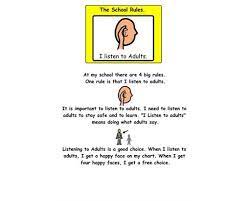 I Listen To Adults School Rules Boardmaker I School