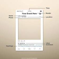 Instagram Photo Booth Prop Instagram Frame By Framemonkey On Etsy Photo Booth Telaio Idee Per Il Compleanno Idee Di Laurea