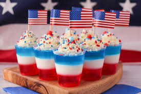 This layered jello recipe is easy, festive, and delicious. Red White And Blue Jello Shots Keep Calm And Eat Ice Cream