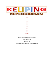 Tugas Kliping Tentang Pendidikan Tulisan