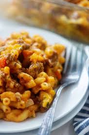Easy Hamburger Casserole Recipe In 2020 Hamburger Casserole Easy Hamburger Casserole Beef Dishes